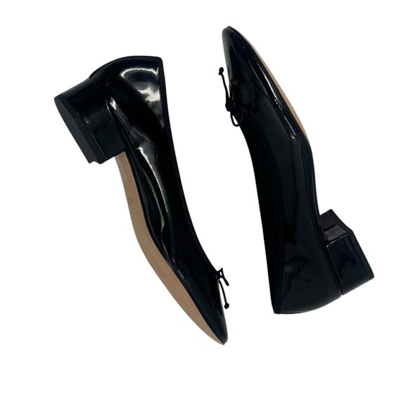 J. Crew Teagan Classic Ballet Pumps in Patent Leather Black Size 7.5 NWOB - Picture 5 of 11